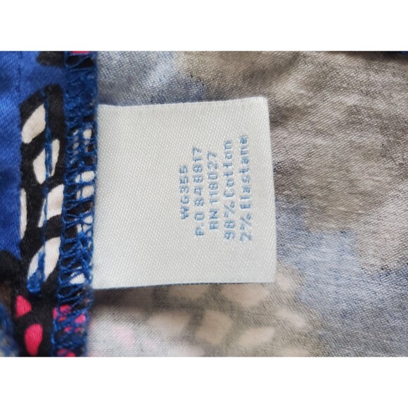 Boden Cotton Blend Blue Sunflower Print Side-Zip A-Line Skirt Size US 8L - Picture 6 of 7